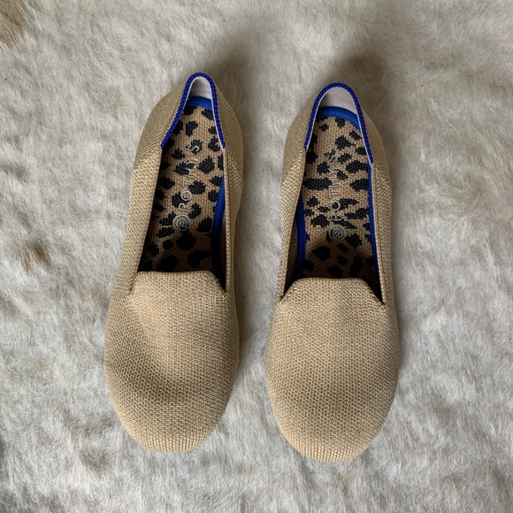 Gold Round Toe Rothys - Picture 2 of 6